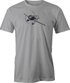 Bee Gee Racer Drawing printed on Men's T shirt