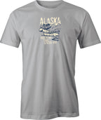 Alaska Bush Plane Drawing printed on T shirt