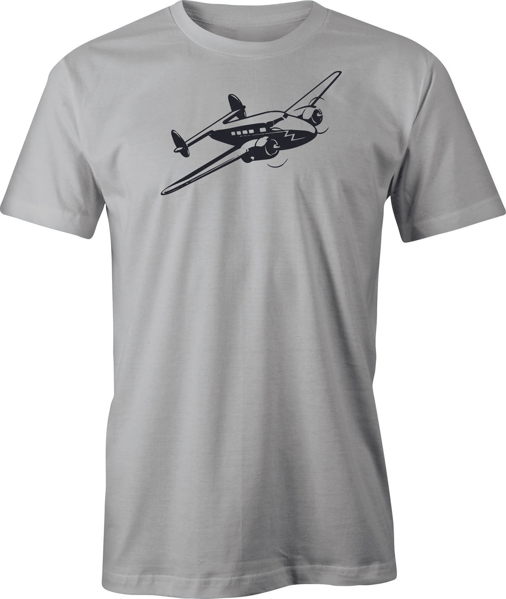 Vintage Lockeed Electra Twin Drawing printed on Men's T shirt