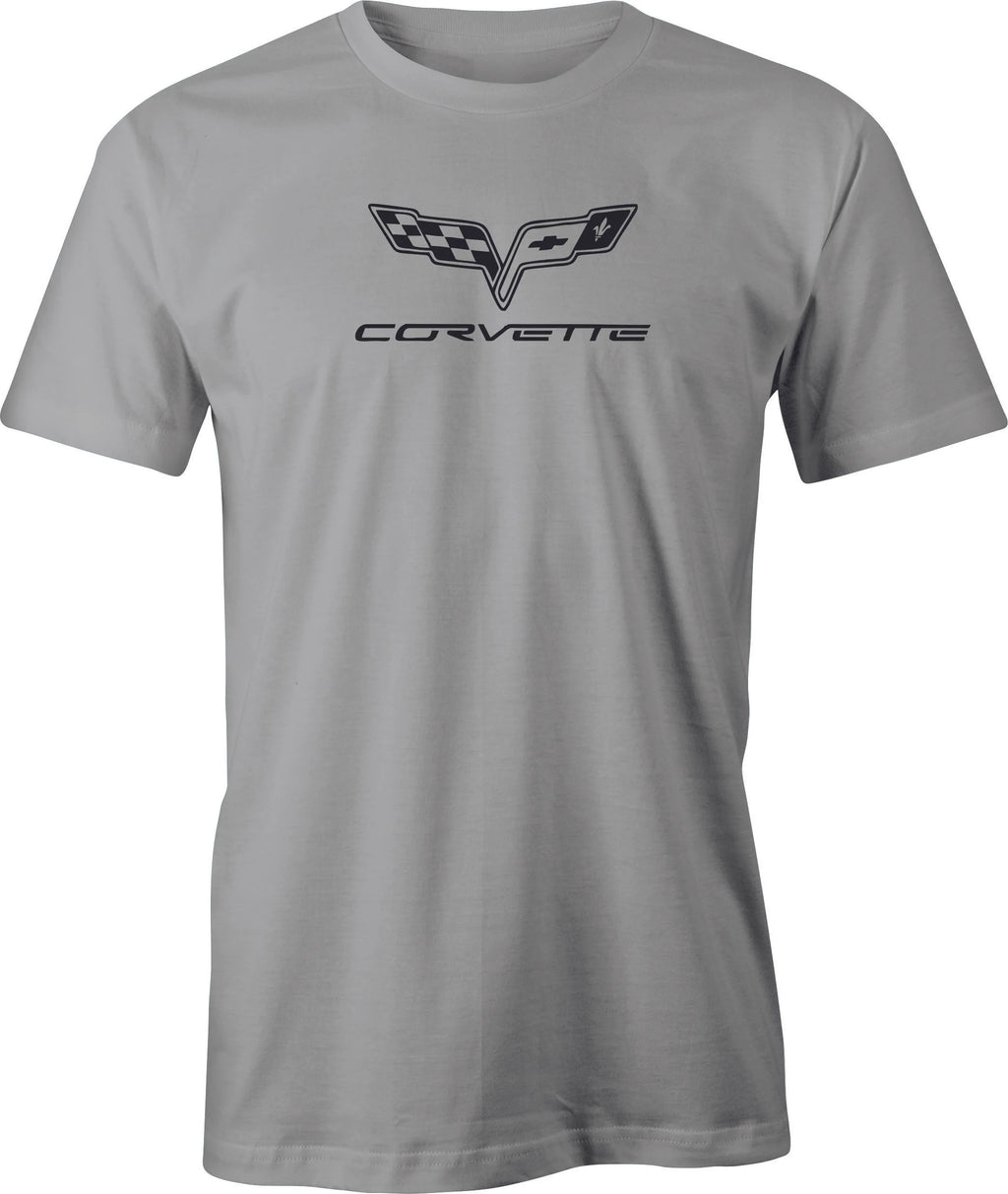 C6 Corvette Blacked out Logo printed Men's T shirt.