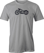 Vintage BMW Flathead Drawing printed on Men's T shirt.