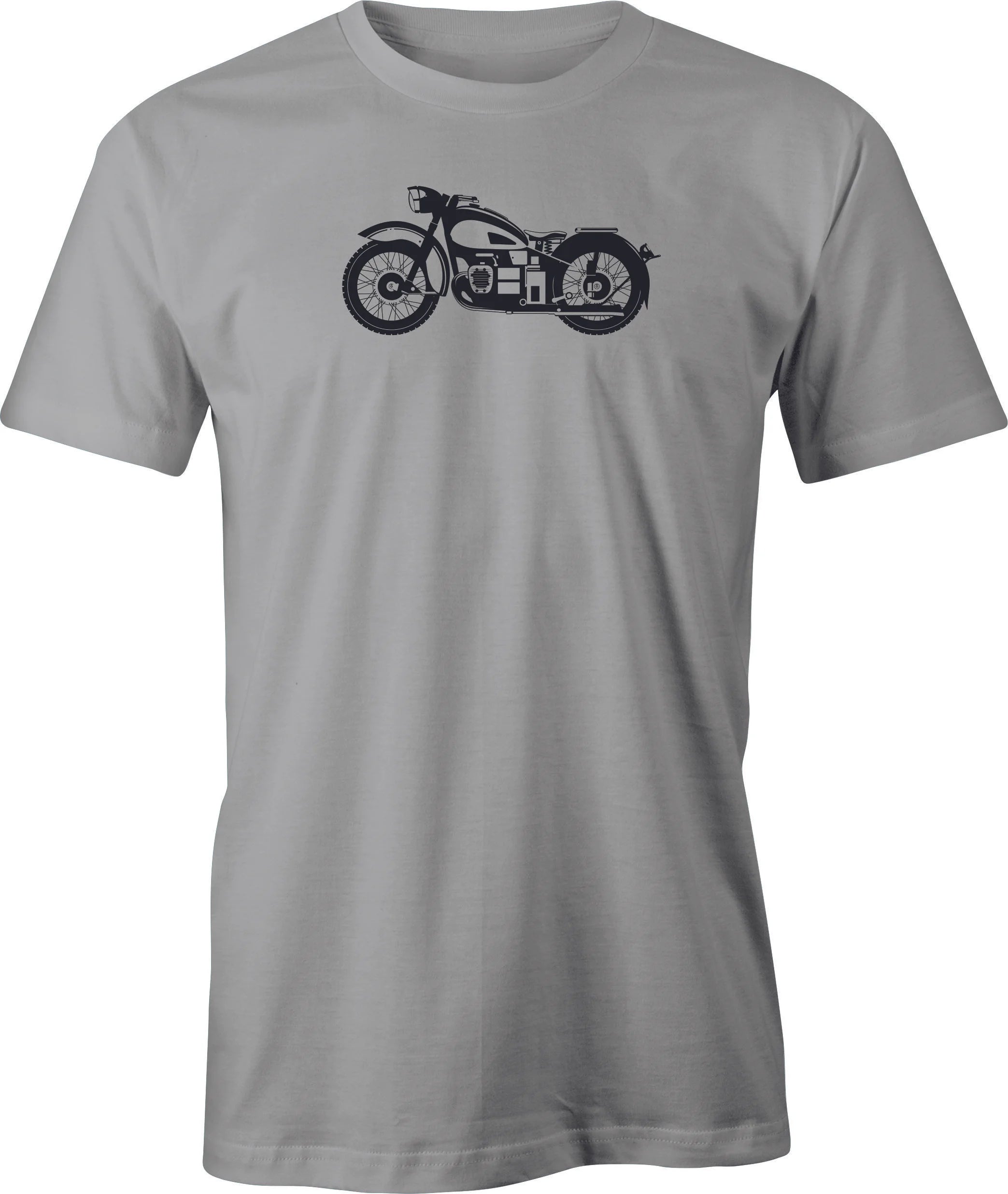 Vintage BMW Flathead Drawing printed on Men's T shirt.