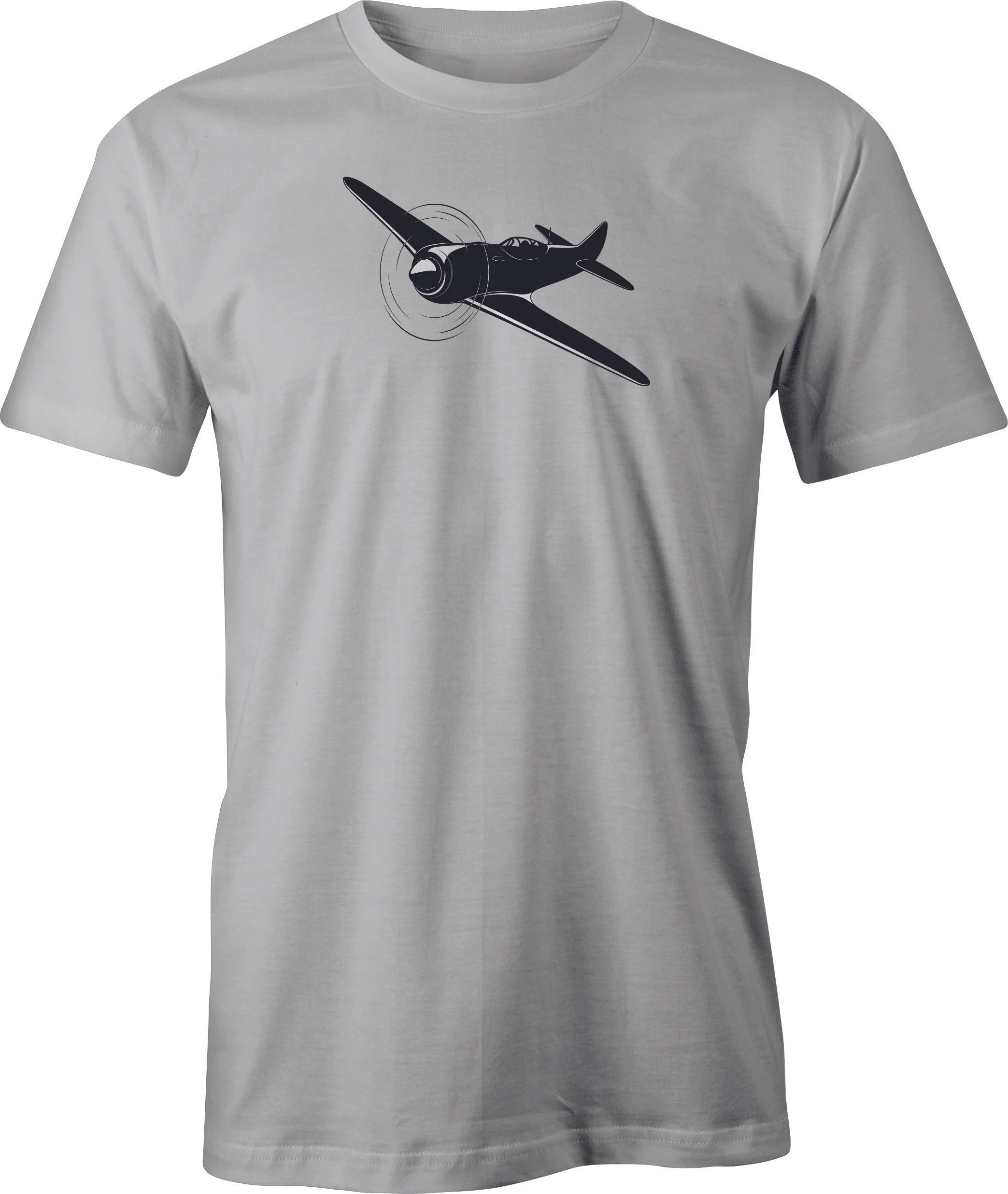 Racing Airplane Drawing printed on Men's T shirt