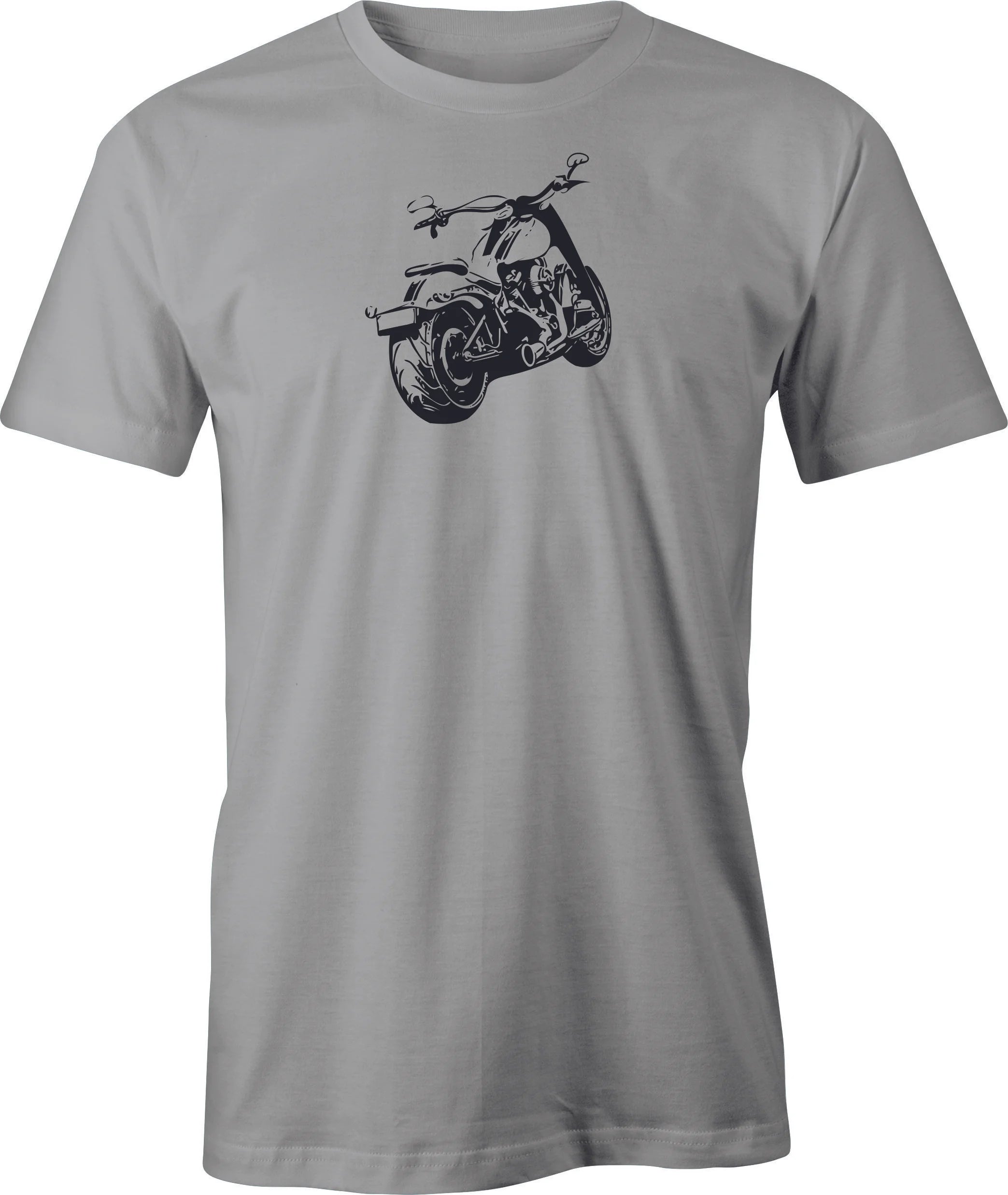 Harley Rear View Drawing printed on T shirt