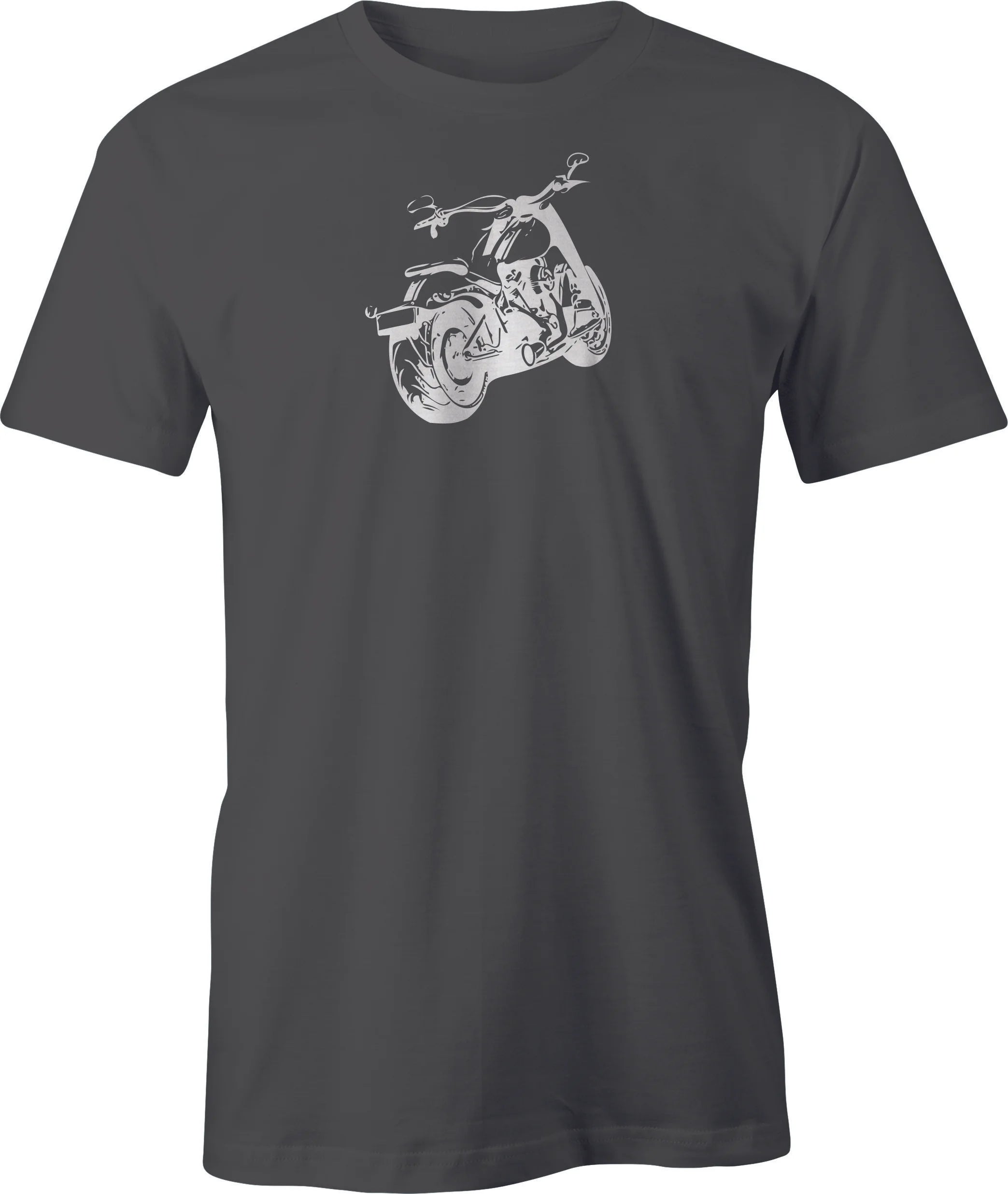 Harley Rear View Drawing printed on T shirt