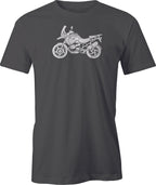 BMW GS  Adventure Motorcycle Drawing printed on Men's T shirt