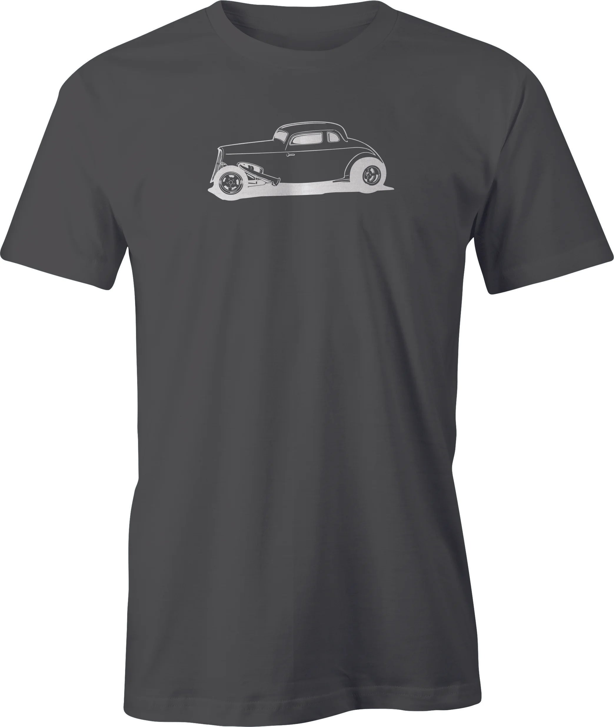 Hot Rod Roadster Drawing printed on Men's T shirt.  Free Shipping