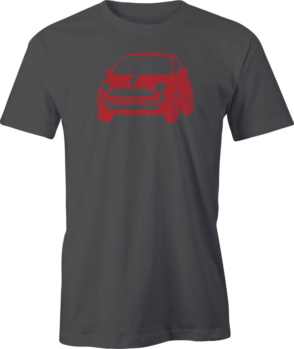 New Fiat 500 Drawing printed on T shirt