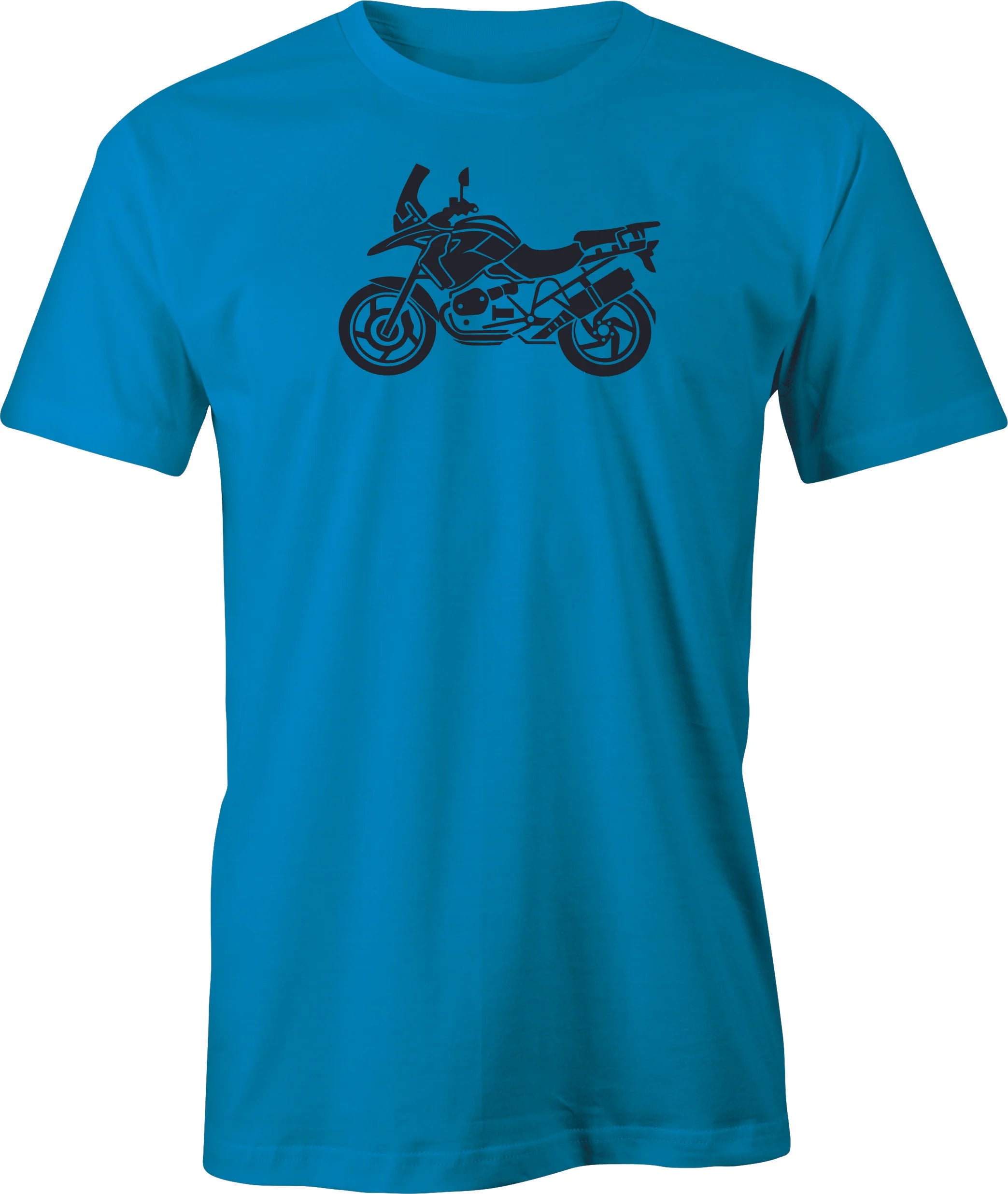 BMW GS  Adventure Motorcycle Drawing printed on Men's T shirt