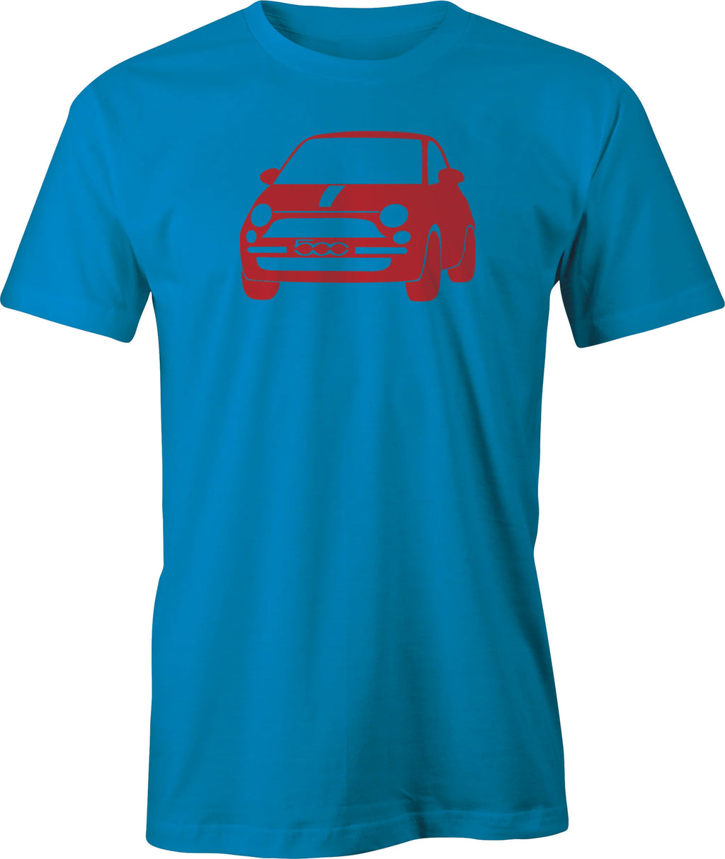 New Fiat 500 Drawing printed on T shirt