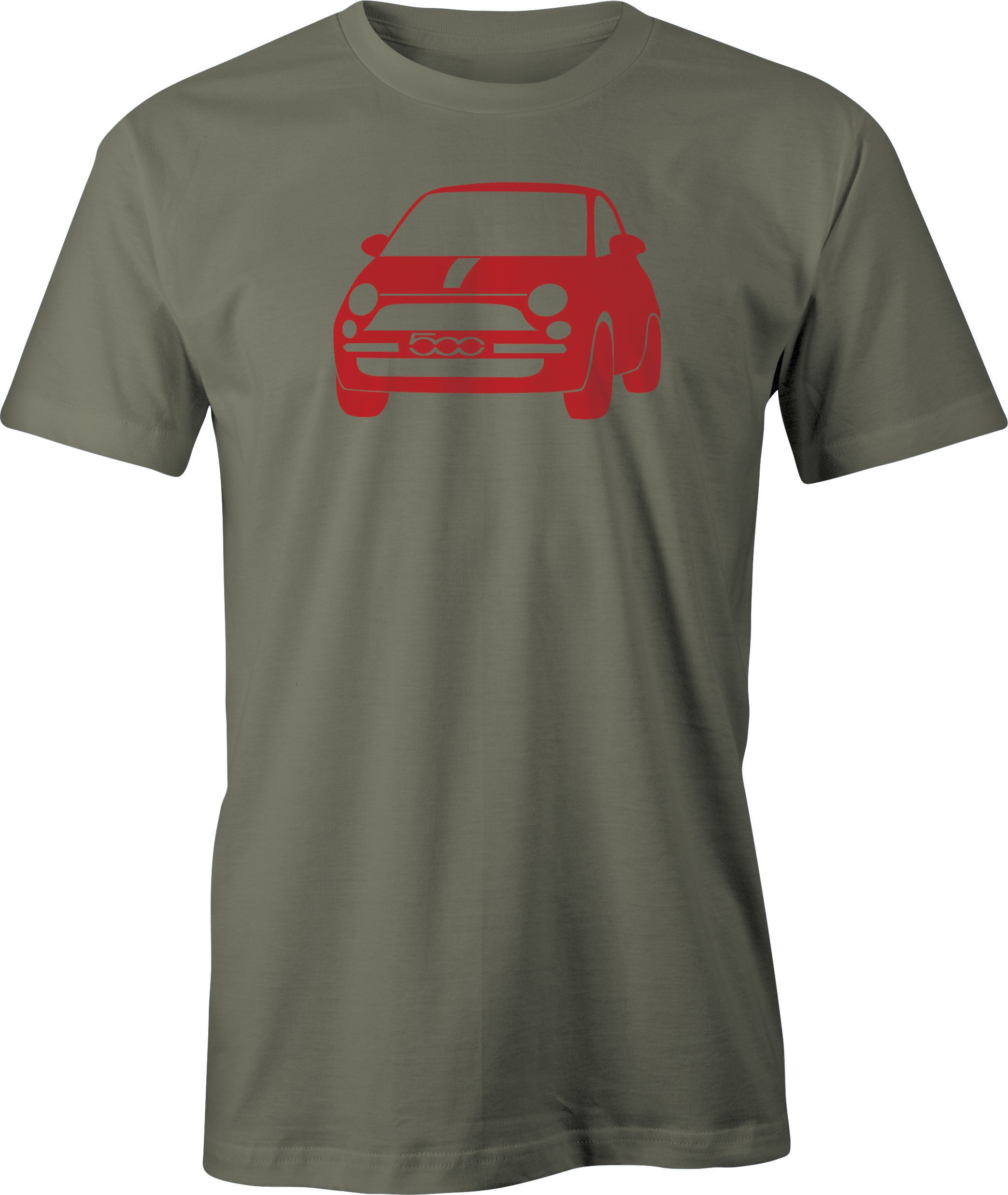 New Fiat 500 Drawing printed on T shirt