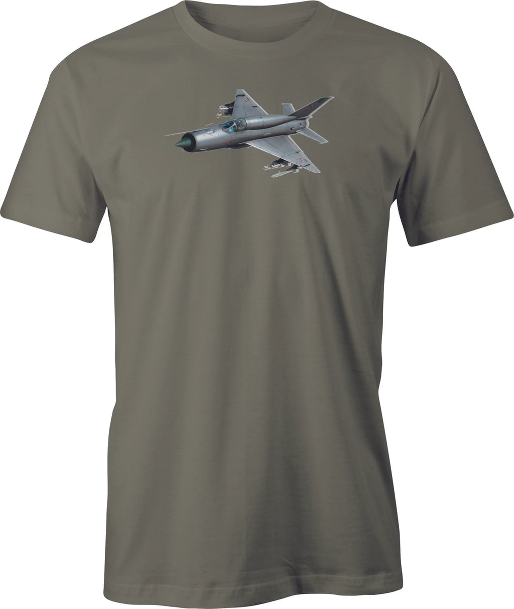 Mig 21 Image printed on Men's T shirt