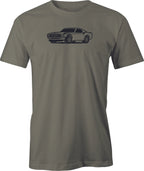 Boss 302 -Mustang drawing printed on T shirt.  Free Shipping