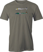 Pair of P 38's Image printed on Men's T shirt