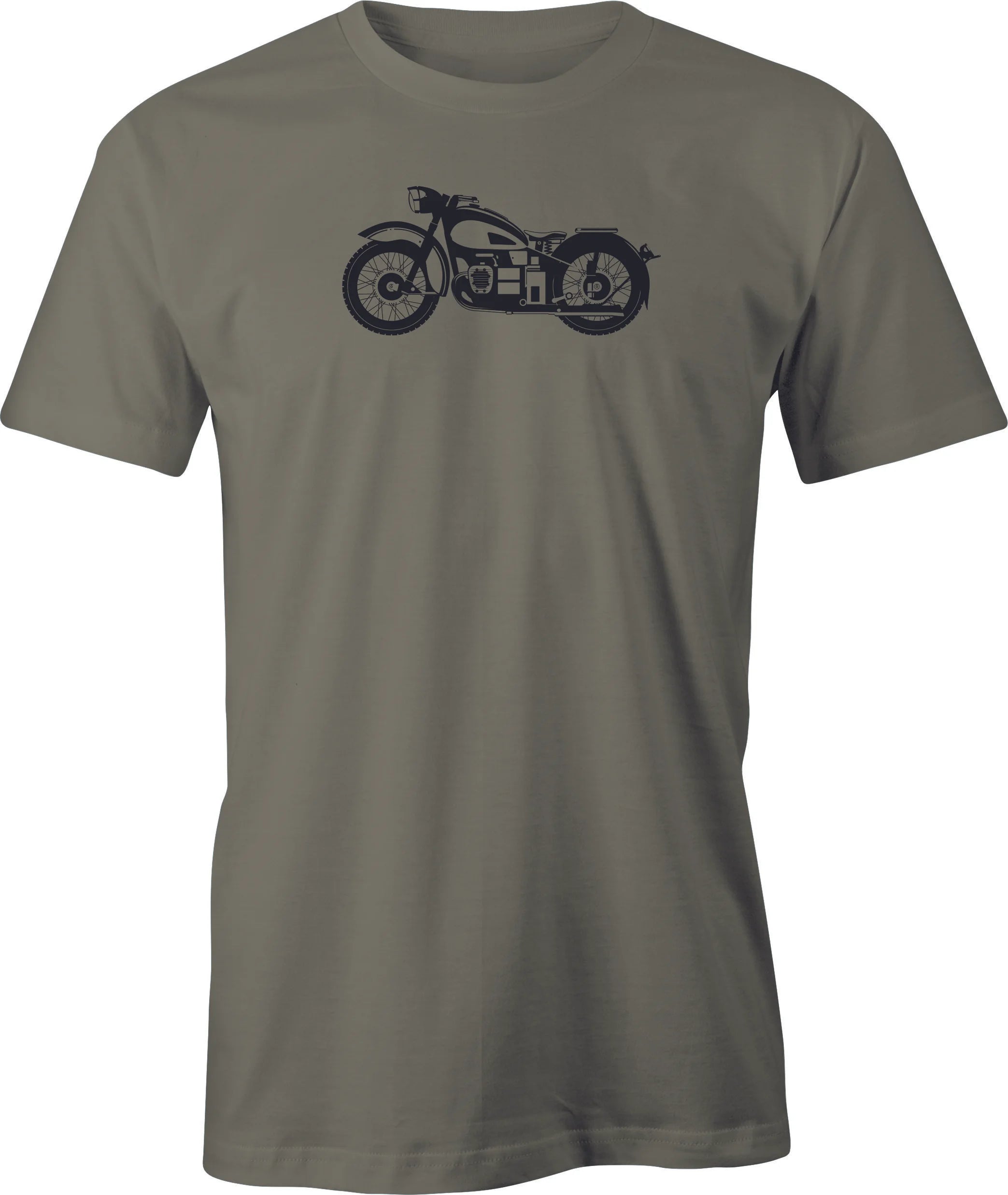 Vintage BMW Flathead Drawing printed on Men's T shirt.