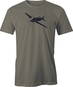 Racing Airplane Drawing printed on Men's T shirt