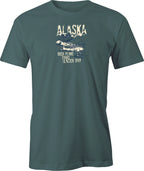Alaska Bush Plane Drawing printed on T shirt