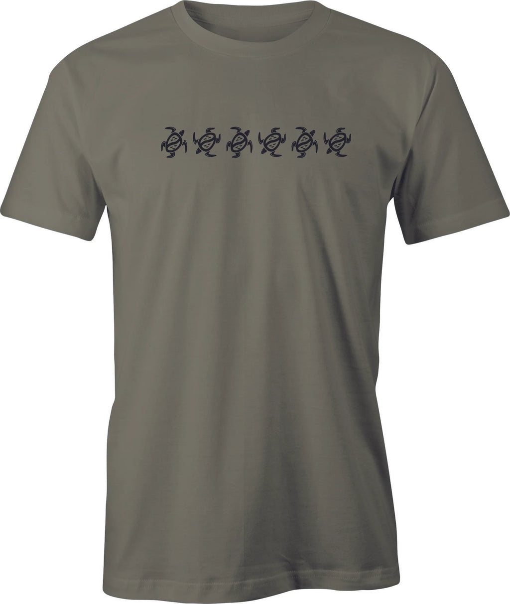 Tribal Turtle Pattern # 6 drawing printed on Men's T shirt