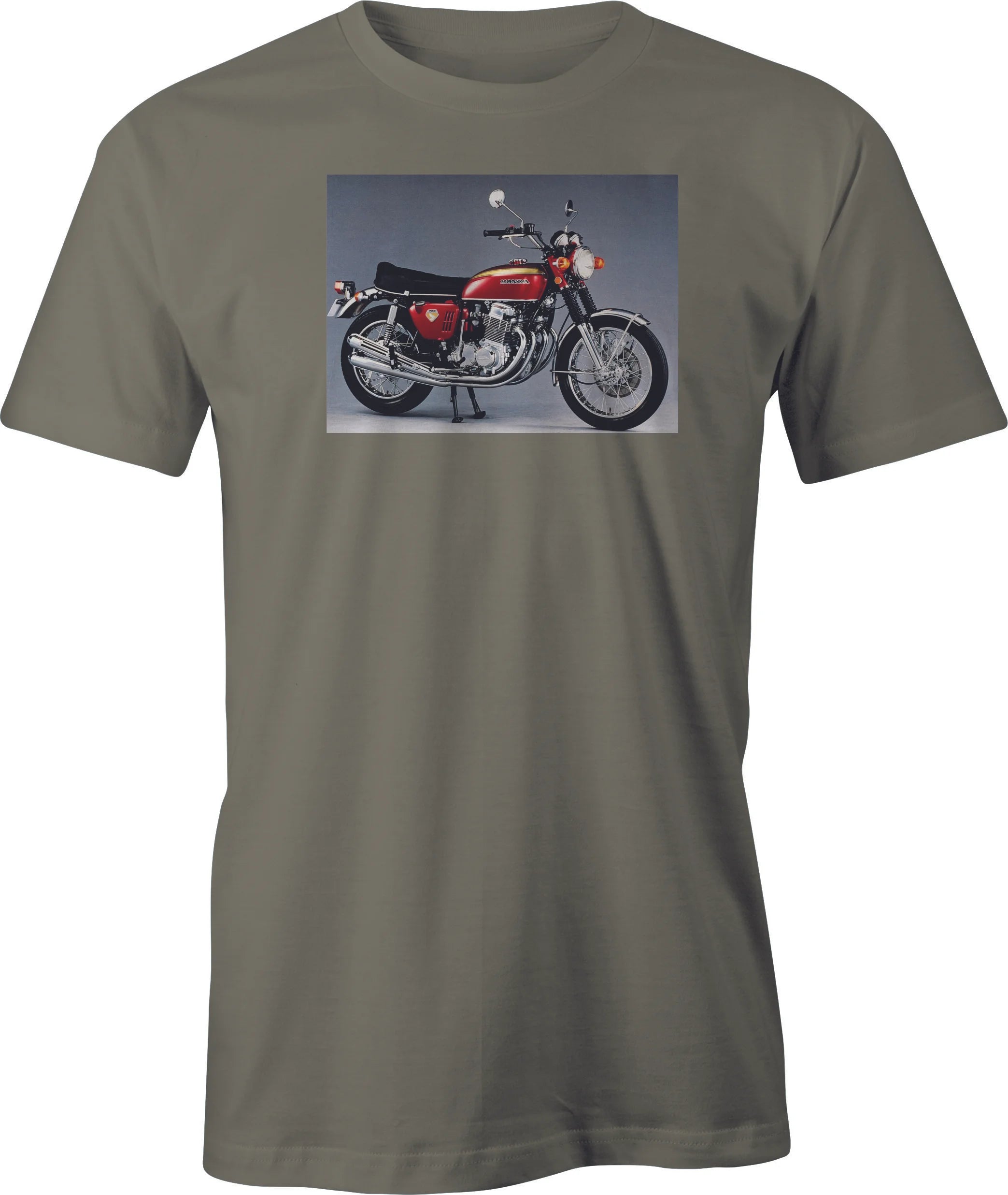 Honda CB 350 Color Image printed on men's T shirt