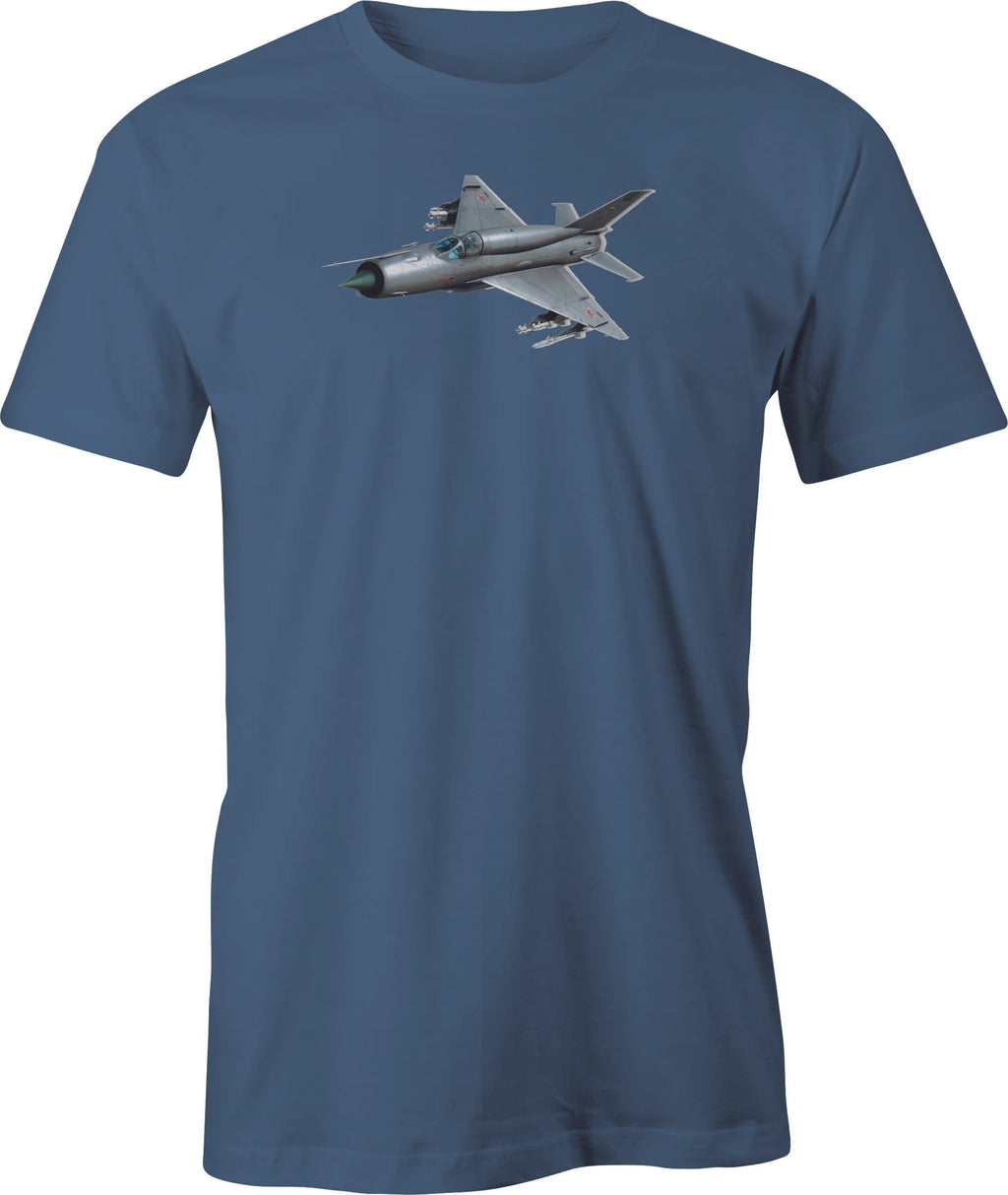 Mig 21 Image printed on Men's T shirt