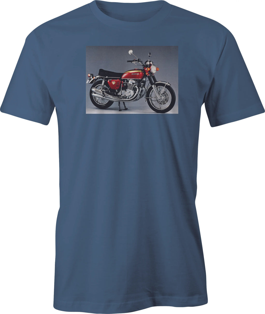 Honda CB 350 Color Image printed on men's T shirt