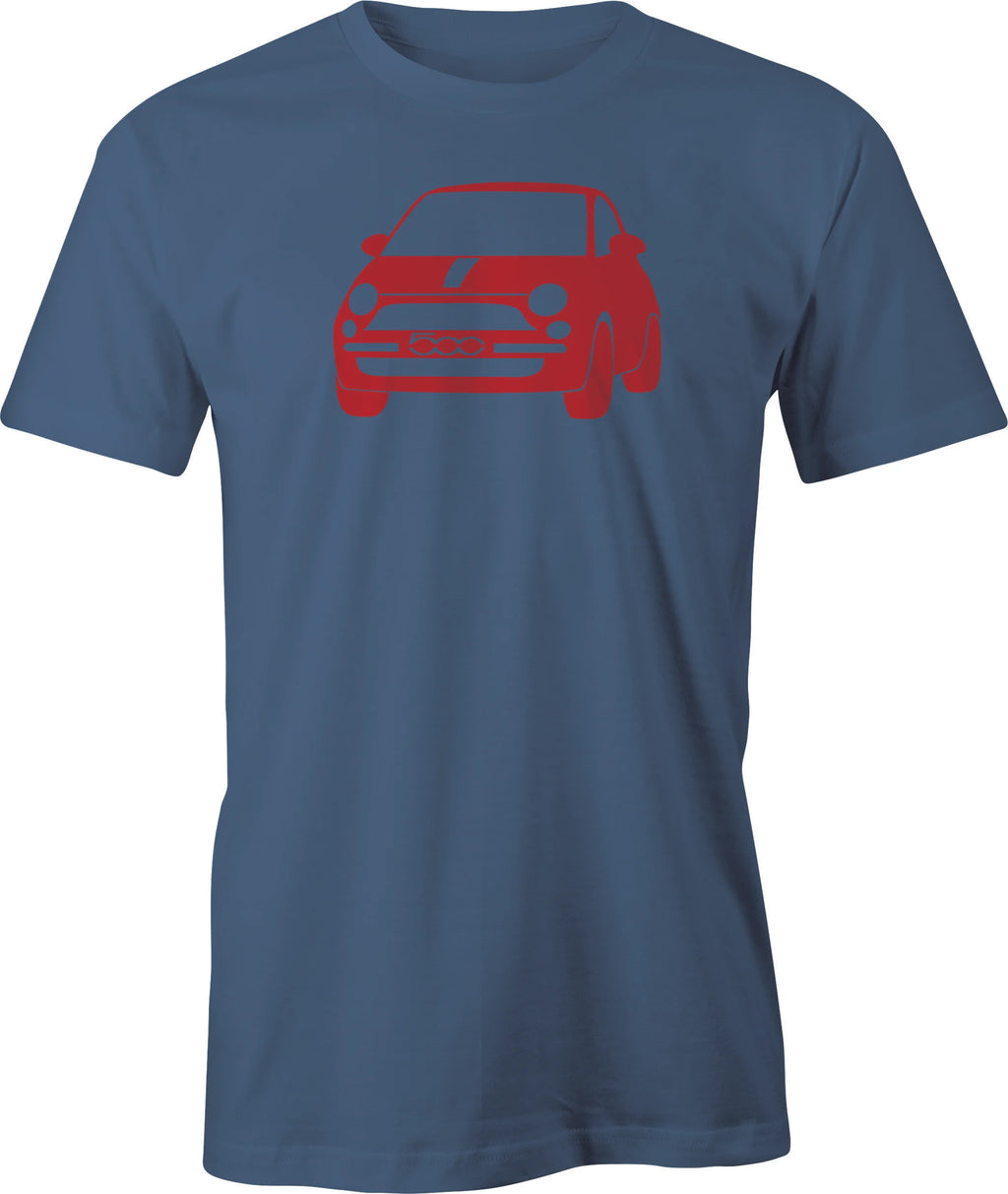 New Fiat 500 Drawing printed on T shirt
