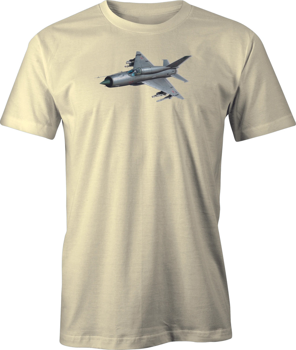 Mig 21 Image printed on Men's T shirt