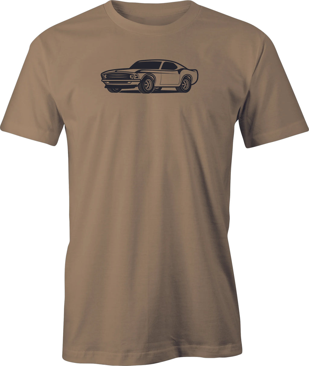 Boss 302 -Mustang drawing printed on T shirt.  Free Shipping