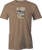 Alaska Bush Plane Drawing printed on T shirt