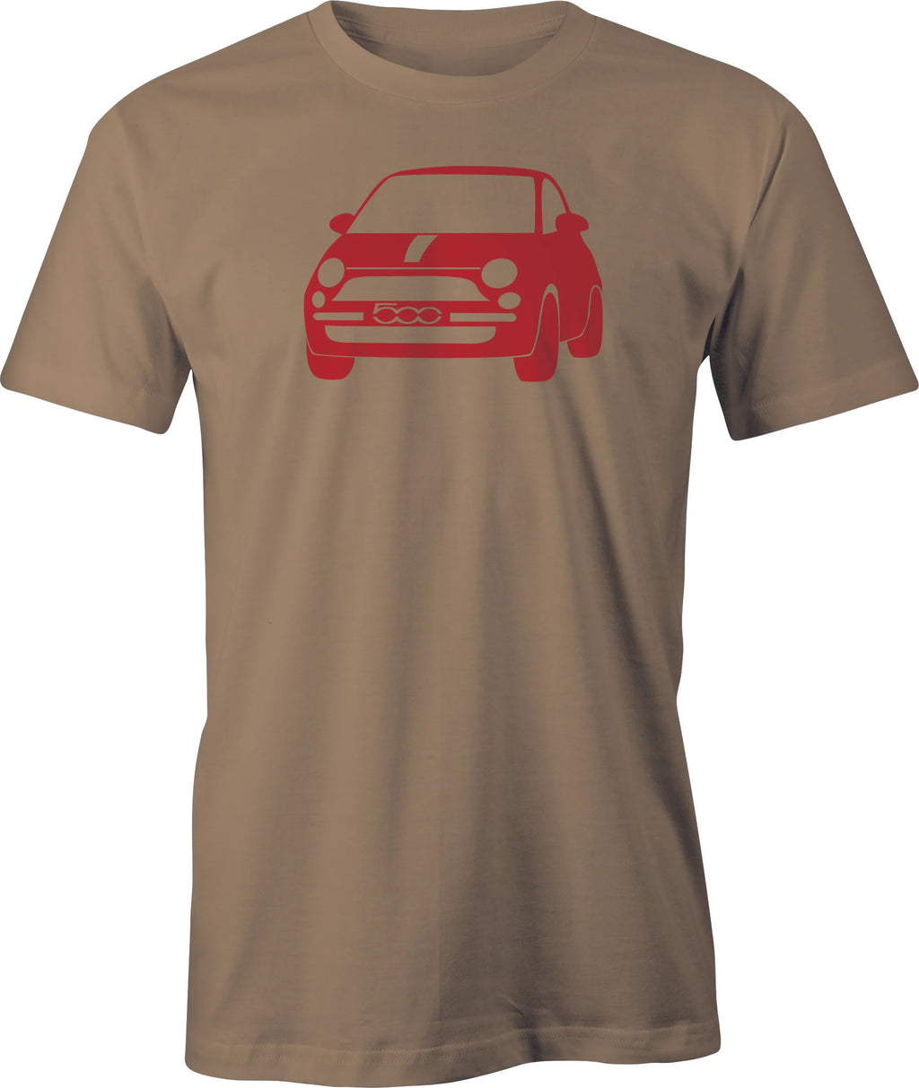 New Fiat 500 Drawing printed on T shirt