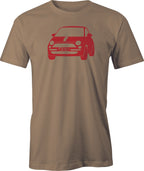 New Fiat 500 Drawing printed on T shirt