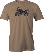 BMW GS  Adventure Motorcycle Drawing printed on Men's T shirt