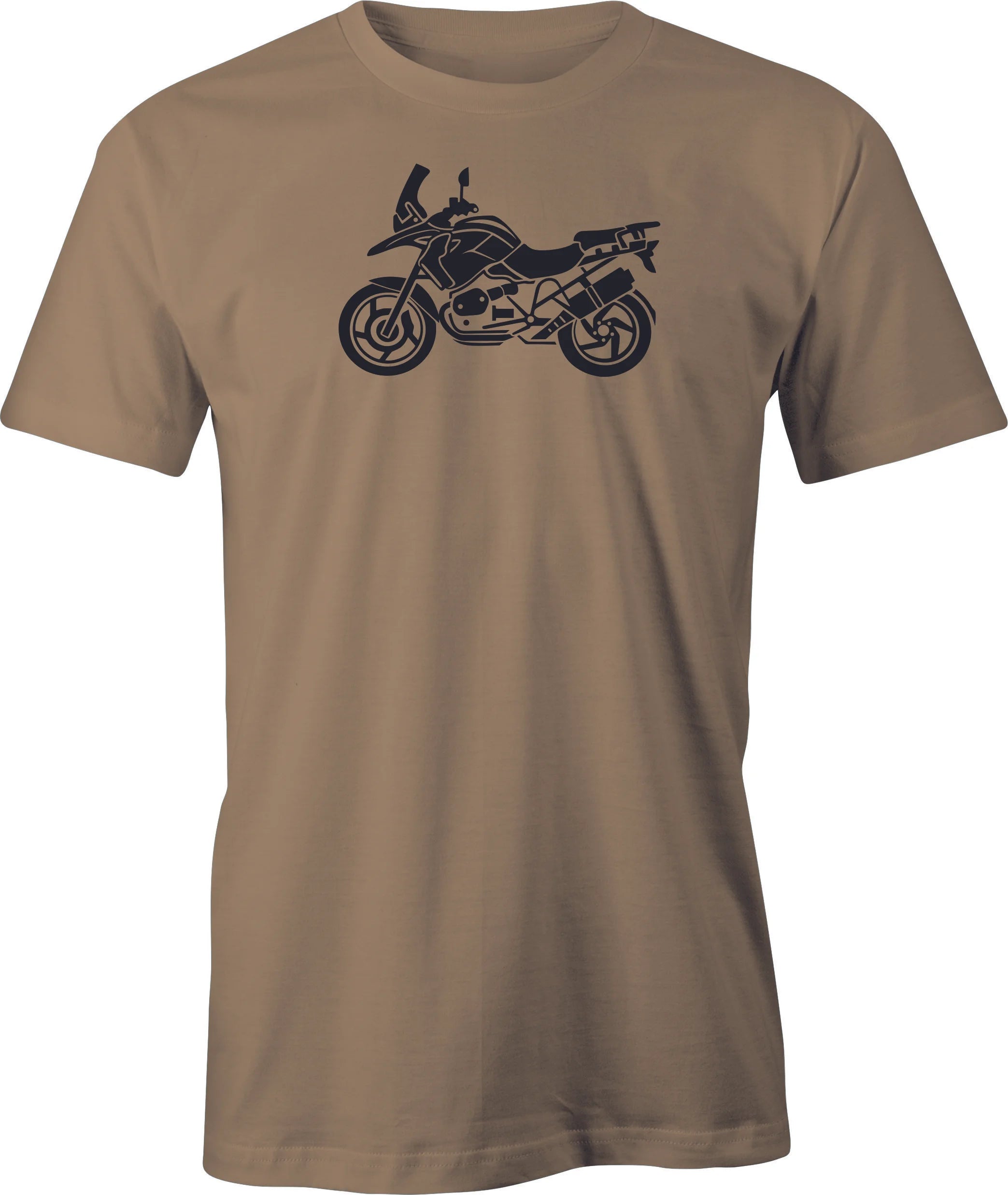 BMW GS  Adventure Motorcycle Drawing printed on Men's T shirt