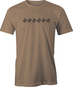 Tribal Turtle Pattern # 6 drawing printed on Men's T shirt