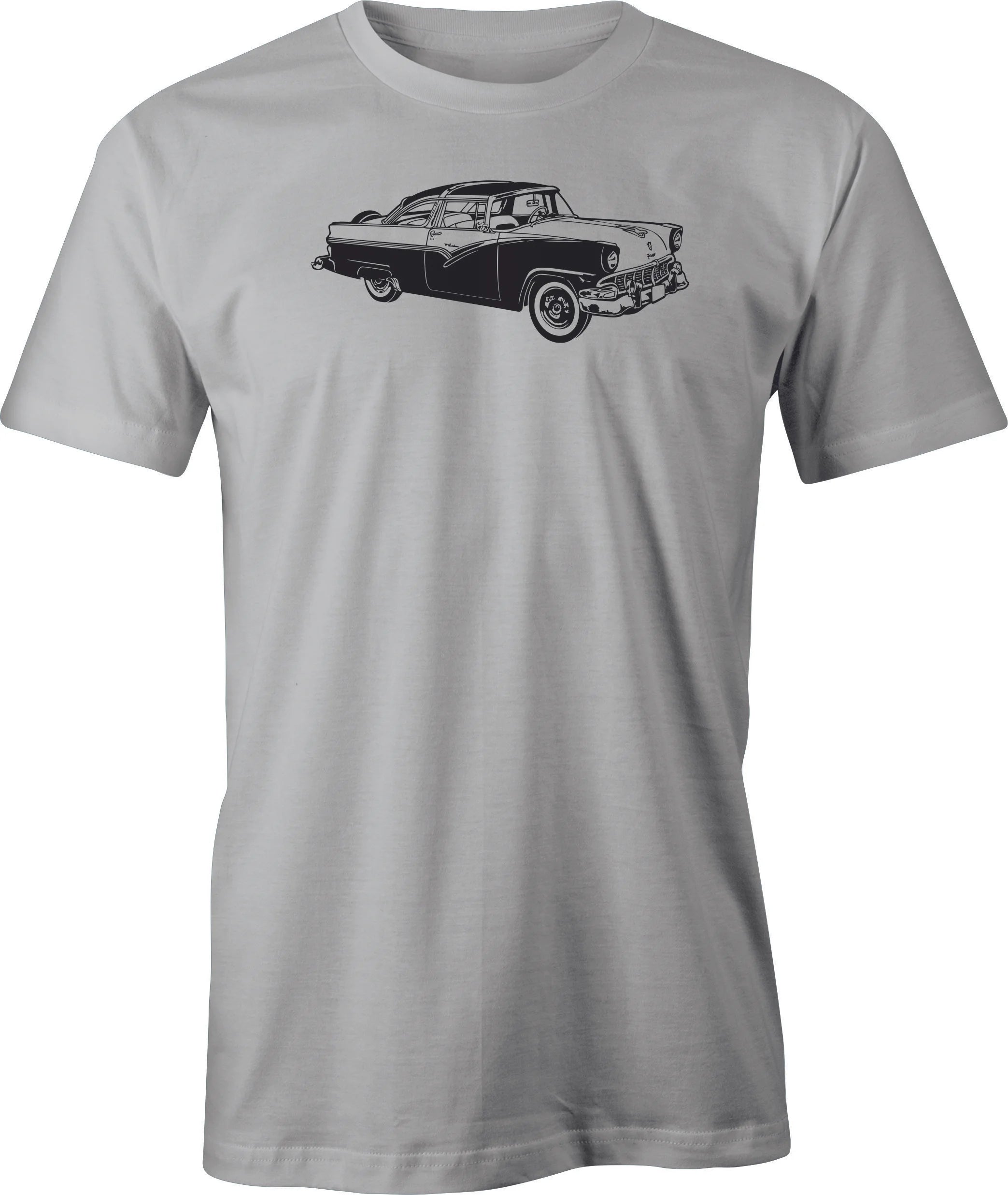 Vintage 55 Ford Victoria Printed Men's  shirt.  Classic 50's Ford. Free Shipping