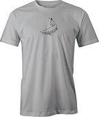 Swimming Trout drawing printed on Men's T shirt