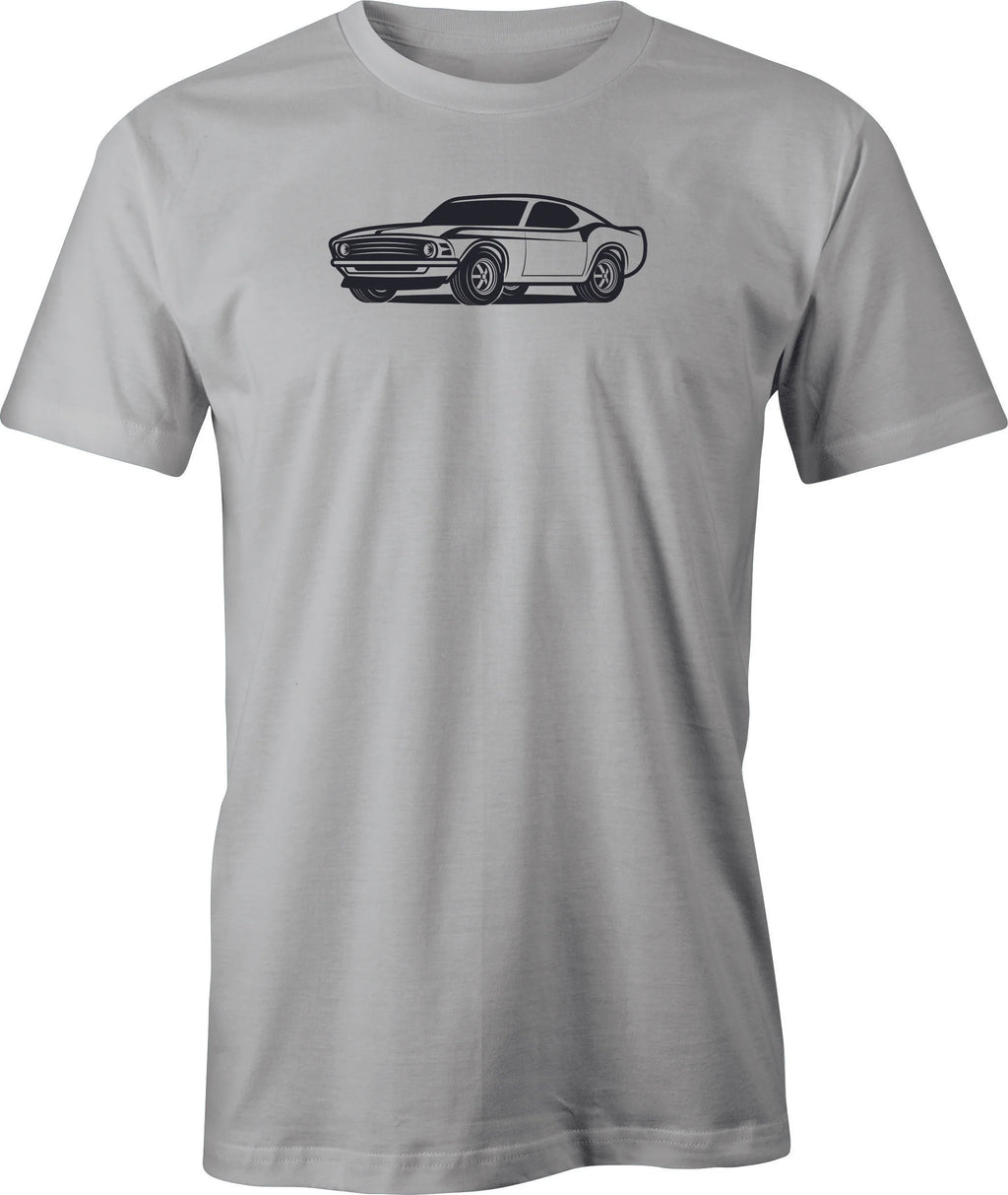 Boss 302 -Mustang drawing printed on T shirt.  Free Shipping
