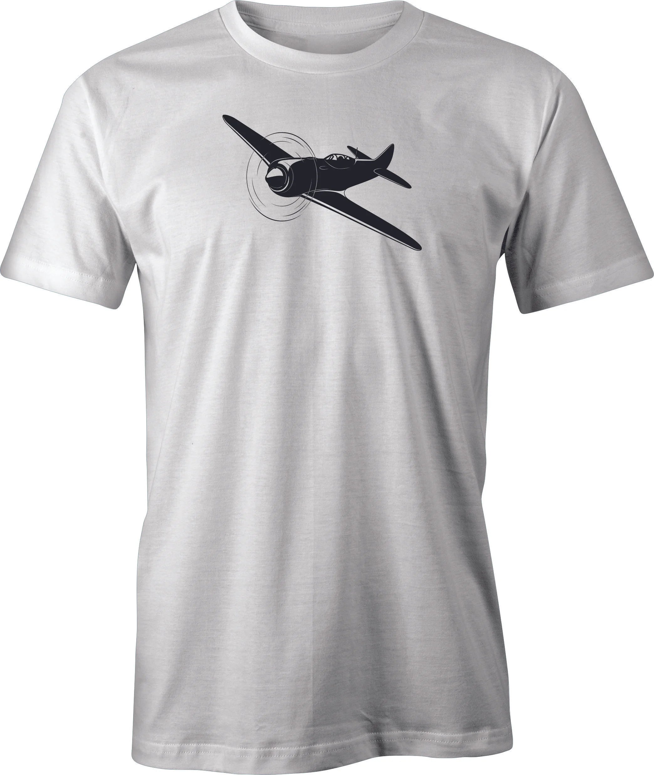 Racing Airplane Drawing printed on Men's T shirt