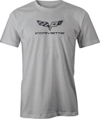C6 Corvette Blacked out Logo printed Men's T shirt.