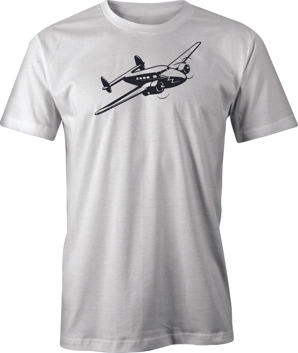 Vintage Lockeed Electra Twin Drawing printed on Men's T shirt