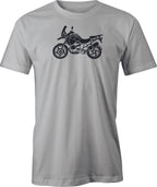 BMW GS  Adventure Motorcycle Drawing printed on Men's T shirt