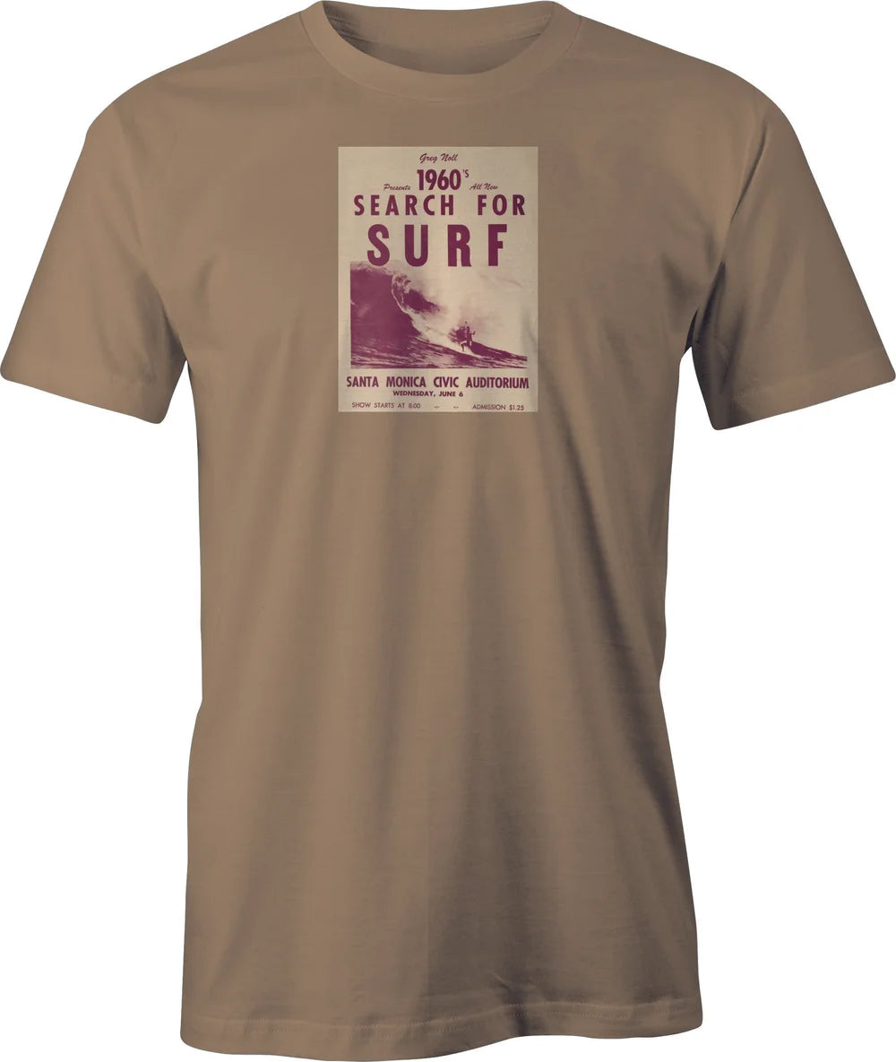 Vintage 1960 Surf Greg Noll Surf film poster printed on T shirt