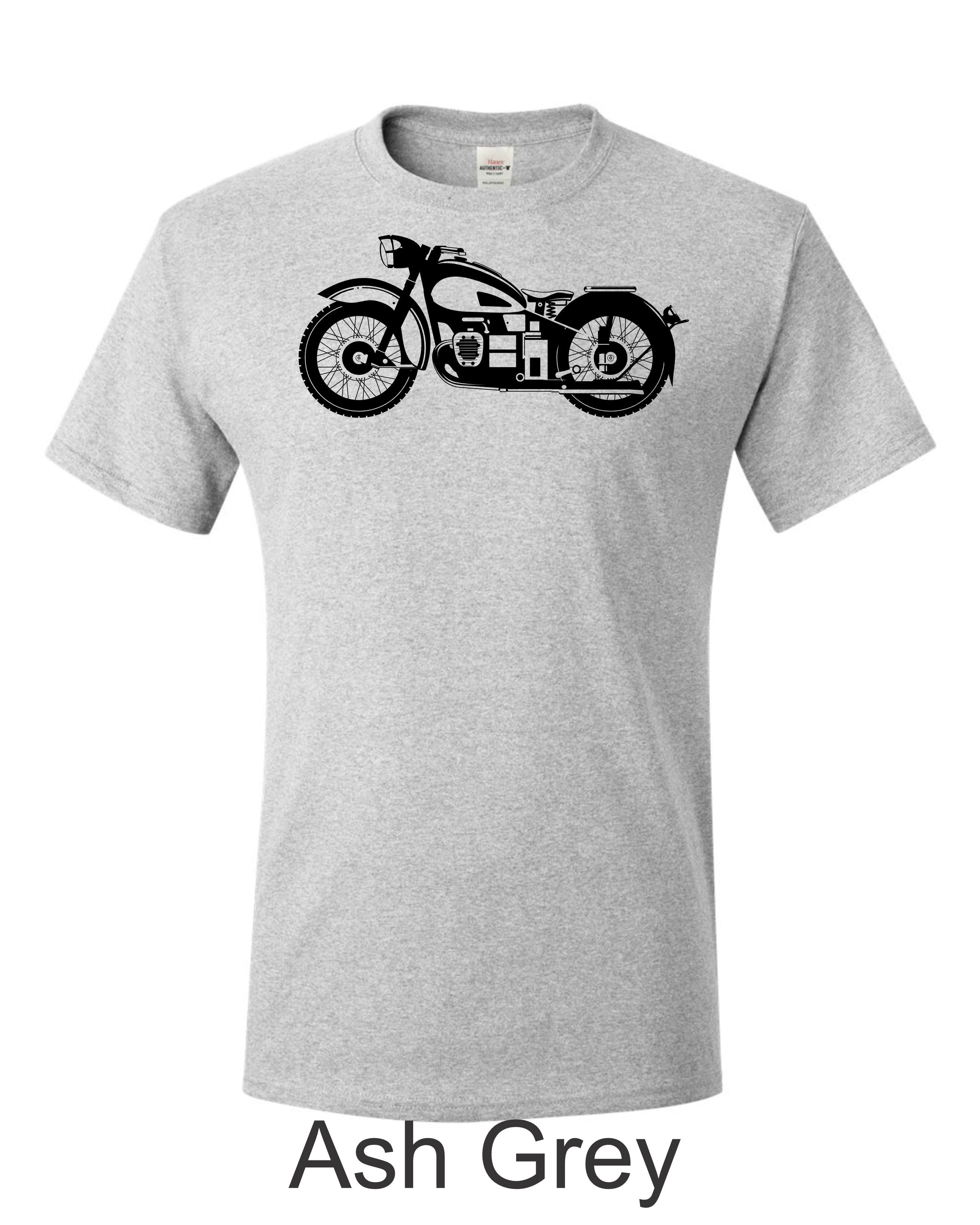 BMW Flathead Drawing printed on mens shirt.  Gift for Biker