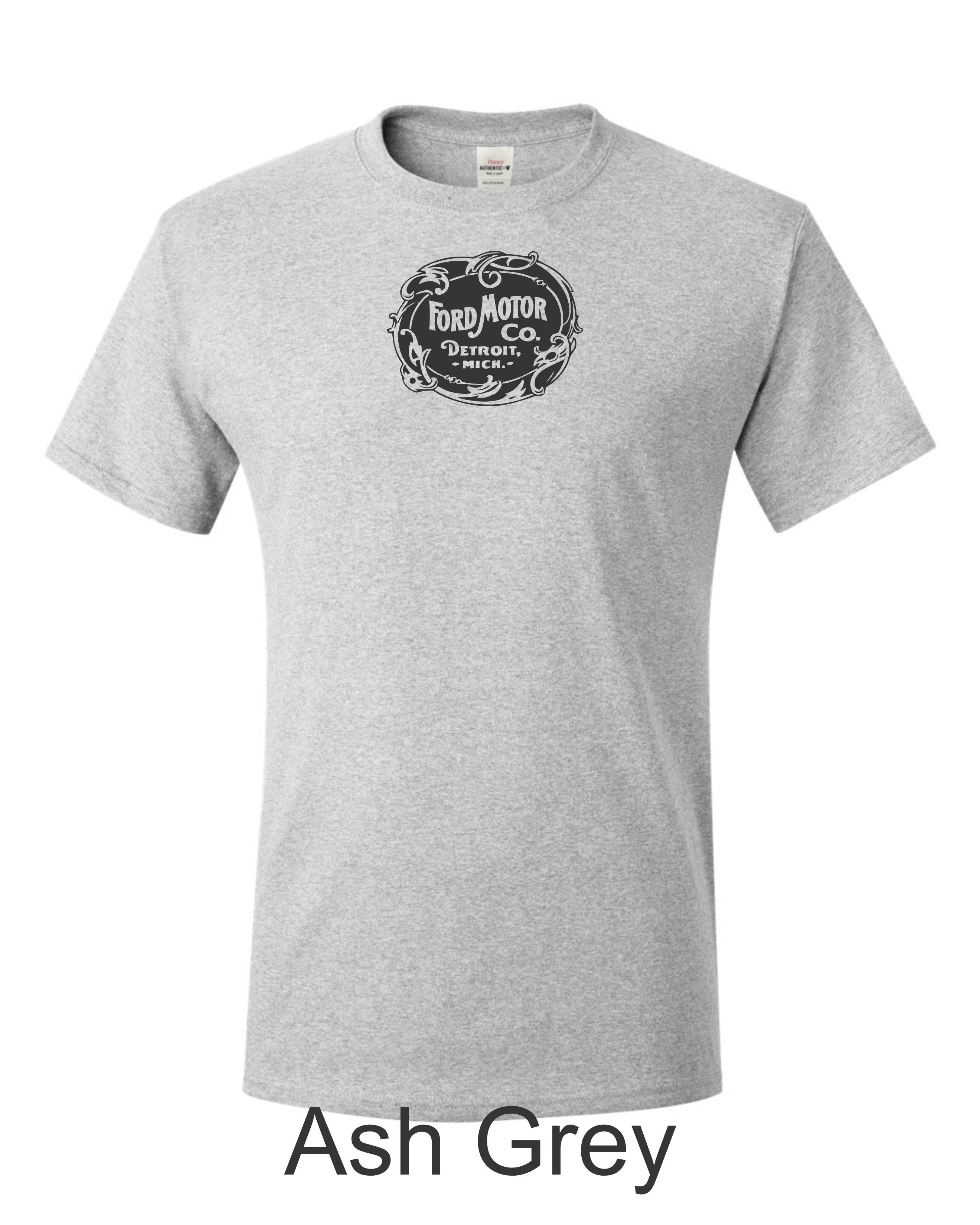 First generation Ford Emblem printed on mens shirt. Great for the Ford Guy