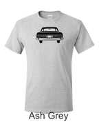60"s Plymouth drawing printed on mens shirt. Gift of MOPAR guy. Free shipping.