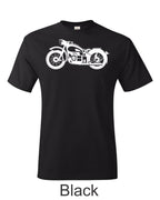 BMW Flathead Drawing printed on mens shirt.  Gift for Biker