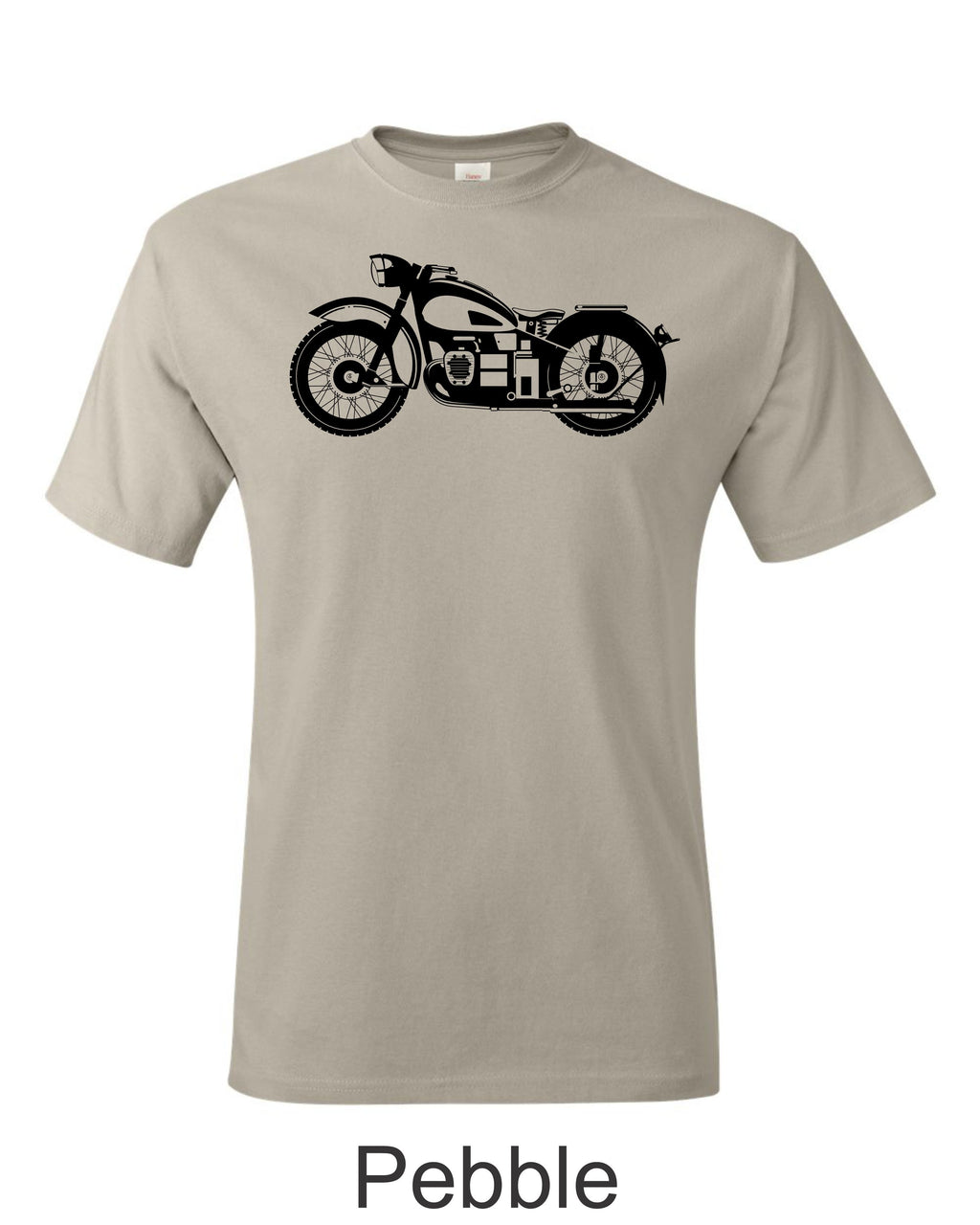 BMW Flathead Drawing printed on mens shirt.  Gift for Biker