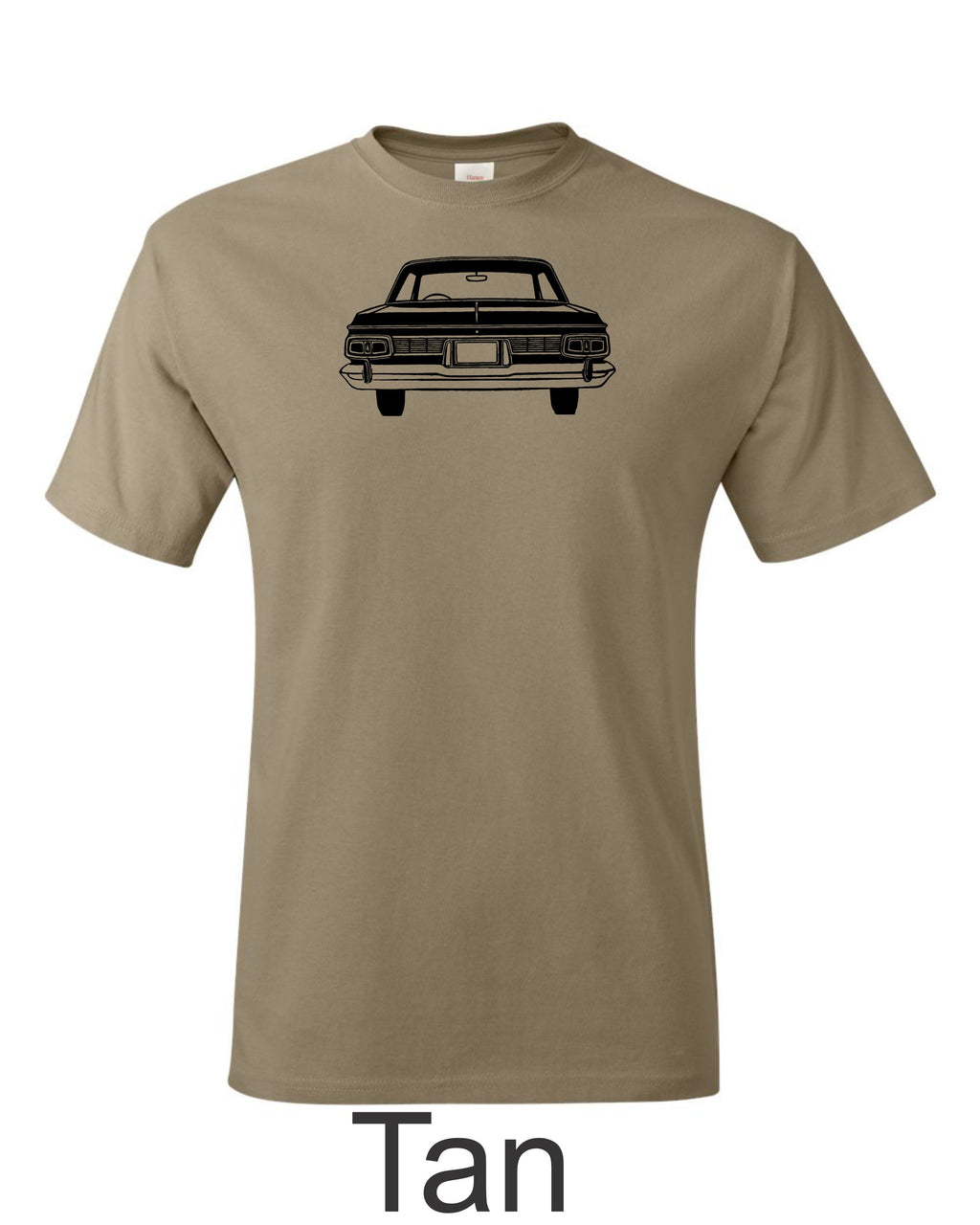 60"s Plymouth drawing printed on mens shirt. Gift of MOPAR guy. Free shipping.