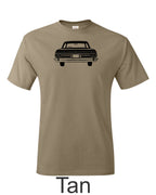 60"s Plymouth drawing printed on mens shirt. Gift of MOPAR guy. Free shipping.