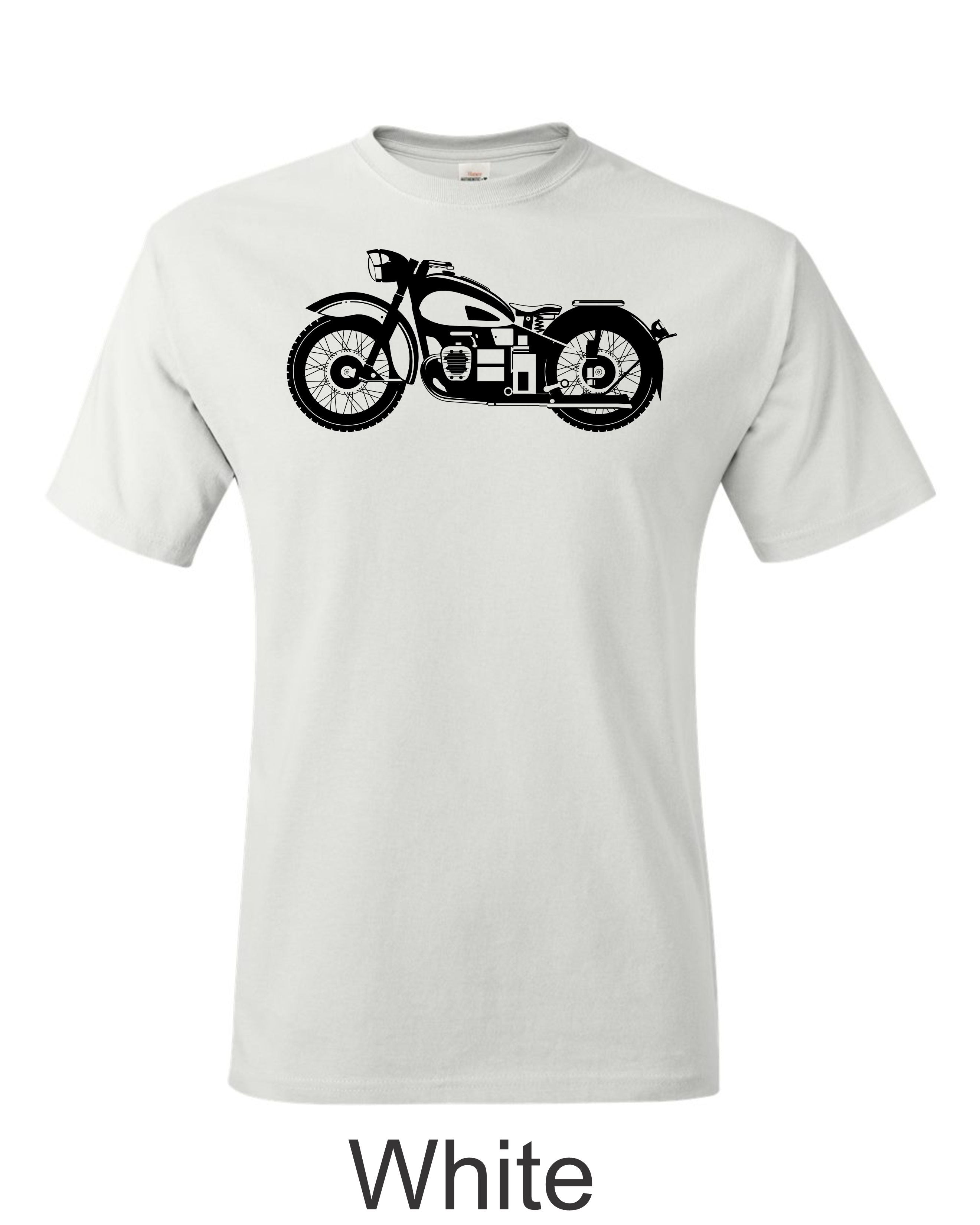 BMW Flathead Drawing printed on mens shirt.  Gift for Biker